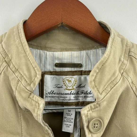 Women’s, Abercrombie & Fitch, Blazer style Shacket, Medium, Tan - Picture 4 of 11